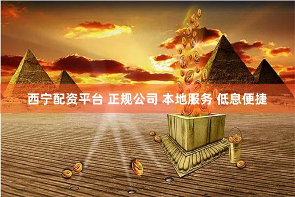 西宁配资平台 正规公司 本地服务 低息便捷
